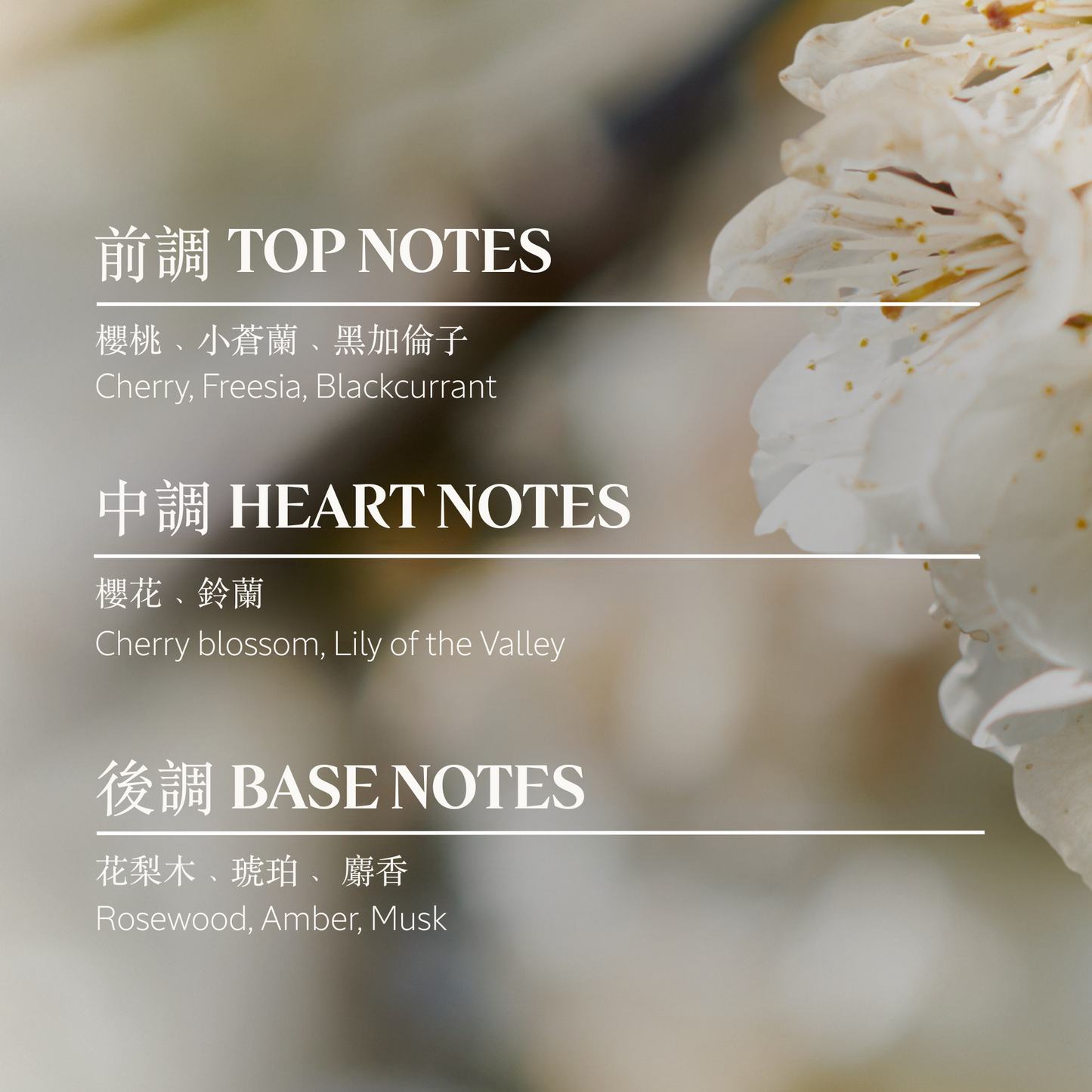 FLEURS DE CERISIER 櫻花淡香氛