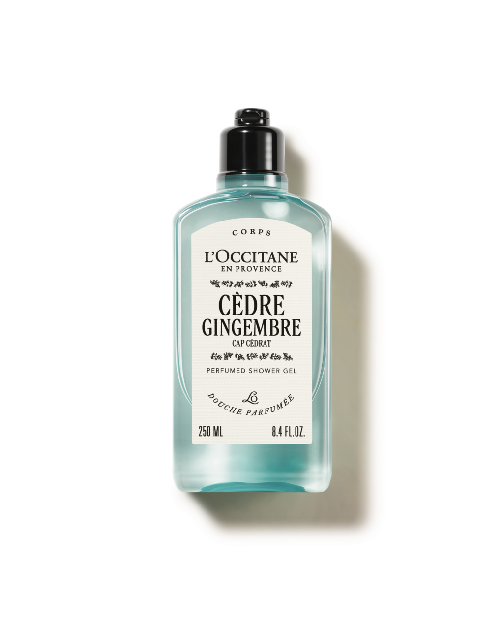 Cèdre Gingembre perfumed shower gel