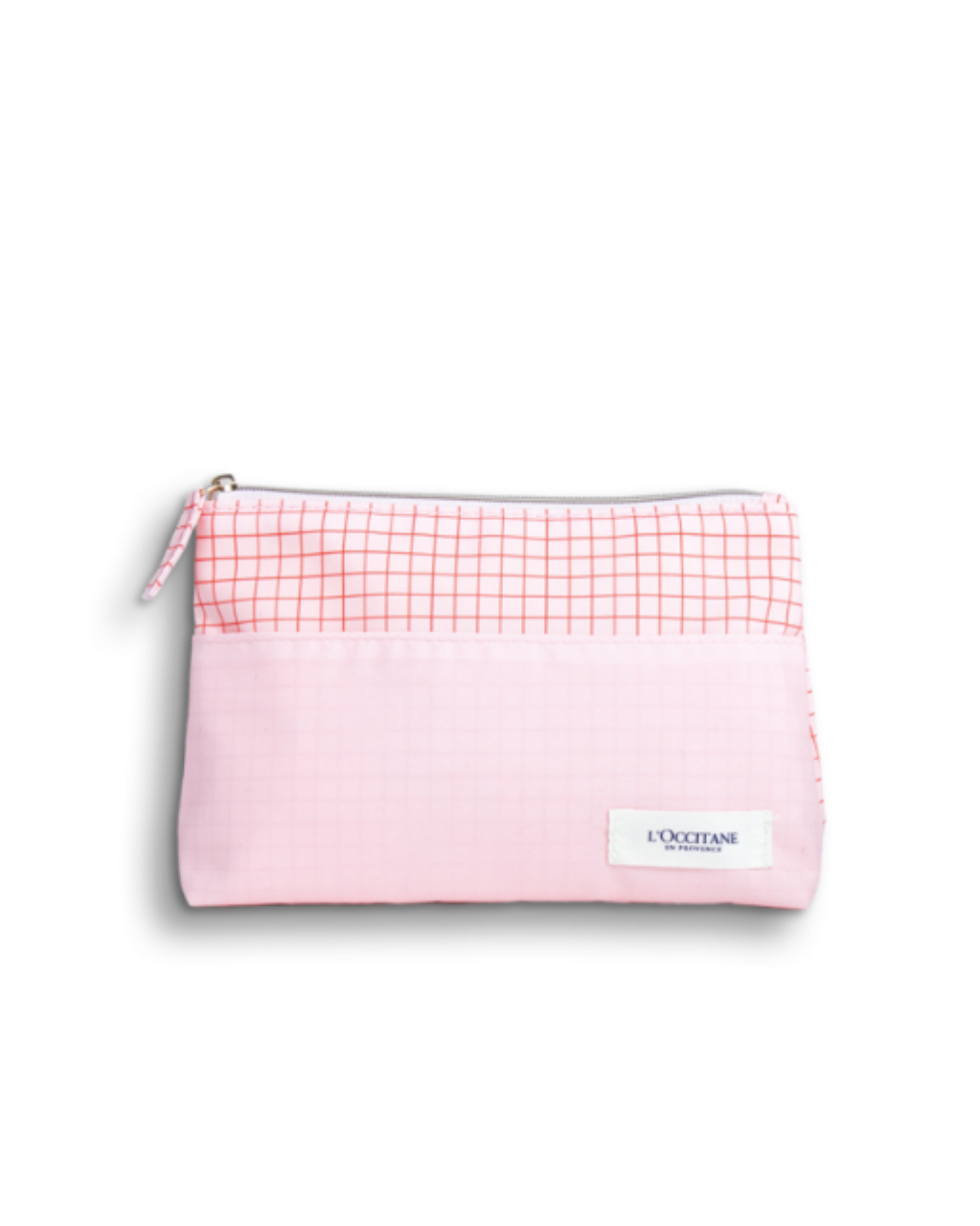 Pink Checked Pouch