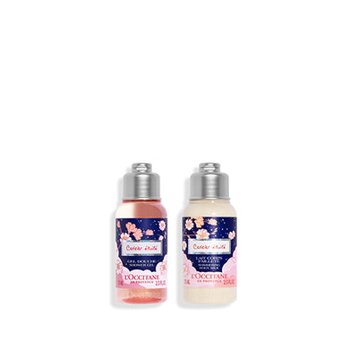 Cherry Blossom Cerisier Étoilé Shimmering Body Care Travel Set - Christmas Limited Edition